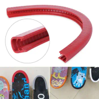 10mm Longboard Dance Board Rubber and Steel Skateboards Protector U Channel Design Crash Rubber Strip Skateboard Deck Guards