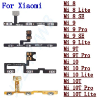 Power On Off Flex Cable For Xiaomi Mi 9 Lite 9pro 8 SE 9T 10T 10 Ultra Pro Lite Volume Key Side Button Mute Switch Spare Parts