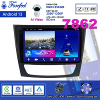 Android 13 For Mercedes Benz E-class E Class W211 E200 CLS 2002-2010 CAR Radio GPS Multimedia Navigation GPS 2 DIN DVD 5G WIFI