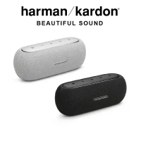 【APPLE 授權經銷商】Harman Kardon Luna 便攜防水藍牙喇叭 (黑/灰)-黑