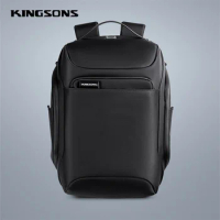 Kingsons Anti-Theft Polyester 19L Men 15'' inch Laptop Backpacks School Fashion Travel Backpack Male Backpack For Laptop Mochila