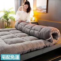 日式羽絨床墊 軟床墊 加厚羊羔絨床墊 雙人榻榻米床墊 宿舍床墊 防滑可折疊 床墊 墊子