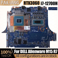 For Dell Alienware M15 R7 Notebook Mainboard Laptop LA-L651P SRLD1 i7-12700H GN20-E3-A1 RTX3060 8G Motherboard Full Tested