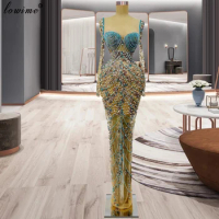 Luxury Evening Dresses For Women 2023 Heavy Handmade Evening Gowns Long Sleeves Formal Occasion Dresses Party Gowns Ballkleider