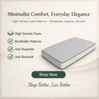 (FurnitureSG) High Density Foam Mattress Knitted Cotton Fabric (Cooler Sleep!)Single/Super Single 5/