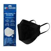 Khẩu trang y tế OK Mask 4D 3 lớp màu đen