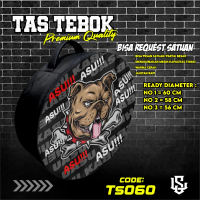 tas tebok murai motif ASU KABEH ransel gendong jinjing bawa tebok sangkar murai printing