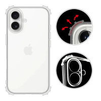 【RedMoon】APPLE iPhone 16 Plus 6.7吋 軍事級防摔軍規手機殼 鏡頭增高全包覆(i16Plus/i16+)