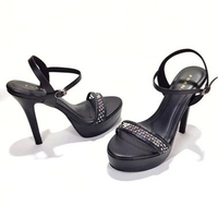 Sandal Wanita High Heels 13cm Funny 38 Black