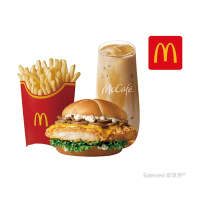 【麥當勞】蕈菇主廚鷄腿堡+大薯+蜂蜜奶茶(冰) 好禮即享券