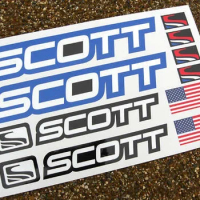 For 1Set SCOTT Mountain Bike MTB Cycle Frame Decals Stickers BLUE