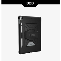 【UAG】iPad 10.2吋耐衝擊旋轉式保護殼-黑 (美國軍規防摔殼平板殼保護套)