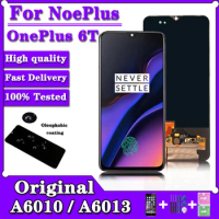 Original For OnePlus 6T LCD A6010 LCD Display Screen Touch Sensor Panel Digitizer For One Plus 6T A6013 with Fringerprint