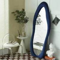 設計感全身鏡異形不規格鏡子可移動試衣鏡個性穿衣鏡網紅家用臥室