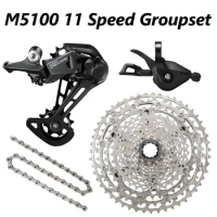 Original DEORE M5100 11 Speed groupset 11-51t 4 kit SL/RD/CS-M5100 HG601 Chain MTB 11S GROUPSET