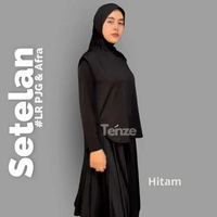 TENZE Setelan Jilbab Rompi Leging Rok Panjang Olahraga Jogging Gym Lari Zumba Senam Aerobik Syari Da