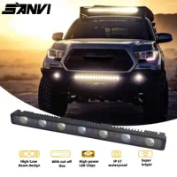 Sanvi 21''Bi LED Projector Light Bar with High Low Beam for Tractor Boat OffRoad 4x4 Truck SUV ATV Driving 12V 24V 125W 28000Lux