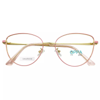 Oppaglasses Frame Kacamata Korea Wanita / Pria OP07 PK Pink Gold Oval Cat Eye