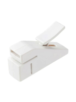 เครื่องเย็บกระดาษ แบบไม่ใช้ลวดเย็บ (2.6 x 4.9 x 9.2 ซม.) สีขาวขุ่น