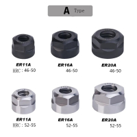 ความแม่นยำสูง ER16 ER20 ER25 LITHIUM Nut ER Collet Nut สำหรับหนีบ Cnc Milling Turning Collet Chucks