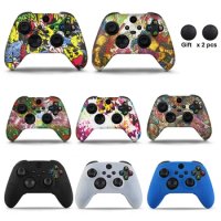 Soft Silicone Protective Case For Xbox Series X/S Controller Skin Gamepad Rubber Skin Thumb Grips Cap Joystick Cover Shell