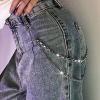 Aksesoris Rantai Celana Jeans Peniti Besar / Bros Rantai Jas Kemeja / Fashion Streetwear Pria Wanita