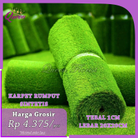 Karpet Rumput Sintetis Swiss Rumput Hijau 25cmx25cm Artificial, Dekorasi Taman, Import Murah Berkual