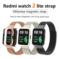Milanese Strap For Xiaomi Mi Watch Lite Smart Watch Metal Frame Protector Case Bracelet Watchband For Redmi Watch 2 Lite Correa