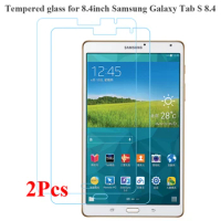2Pcs/Pack Screen Protector for Samsung Galaxy Tab S 8.4 Model SM-T700 SM-T705 HD Tempered Glass for 8.4 Inch Samsung SM-T700