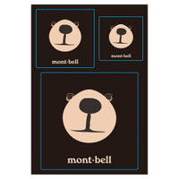【【蘋果戶外】】mont-bell 1124929 蒙塔熊貼紙 STICKER MONTA BEAR 一組3枚 大中小各1