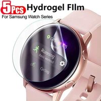 5Pcs Screen Protector For Samsung Galaxy Watch 4 Classic 42mm 43mm 46mm 47mm Hydrogel Film