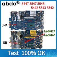 LA-B012P Motherboard.For Dell Inspiron 5000 5547 5447 5442 Laptop Motherboard.WithI3 I5 I7 4th Gen CPU+GPU 100% Test