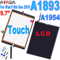 9.7" Original For iPad6 iPad 6 2018 LCD A1893 A1954 LCD Display Touch Screen Digitizer Glass Panel For iPad 9.7 LCD Touch Tools