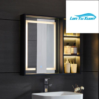 Pro High Quality plywood Wall Mounted Vanity kitchen Medecine Mirror Cabinet bathroom led smart mirror cabinet