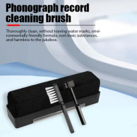 Hot Sale Anti-Static Velvet Brush Phonograph Cleaning Brush Dust Remover for CD/LP Vinyl Phonograph Turntable Player Accessories