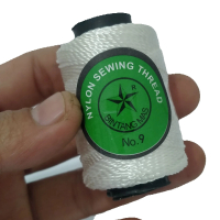 Benang nylon no 9 cap bintang tali nilon kramik bangunan warna putih