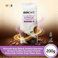 Boncafe Kopi Bubuk Arabika Espresso 200g - Ground Coffee Gourmet French Press Drip Coffee Kopi Hitam
