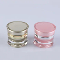 50G pearl white/pink/gold acrylic jar pot tin day night cream/moisturizer gel/essence/gel/whitening mask skin cosmetic packing