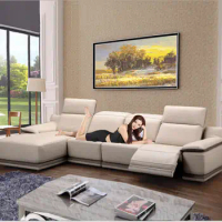 Living Room Sofa set corner sofa recliner electrical couch genuine leather sectional sofas muebles de sala moveis para casa