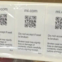 100pcs/lot DO NOT ACCEPT IF SEAL IS BROKEN Label Sticker for xiaomi mi Seal Stickers CAUTION SEALED PACKAGE BOX