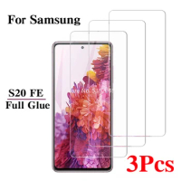 3pcs tempered glass for sasmung galaxy s20 fe screen protector mobile phone accessories for samsung s20fe s 20 20fe safety film