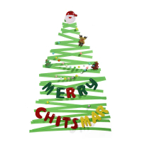 2026 Christmas Decoration Glowing Christmas Tree Glass Window Sticker Door Sticker Background Wall D