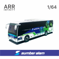 Miniatur Bus Sumber Alam Kalista EV 1/64 Papercraft Bus