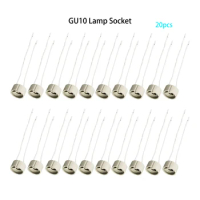 20pcs /Lot GU10 Lamp Socket Holder Base Adapter Wire Connector Ceramic Socket For GU10 LED Bulb And Halogen Light Accessory