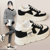 Shoes Sneakers | Paired Color Platform Shoes | Deep Rise | Durable Student Shoes | College S