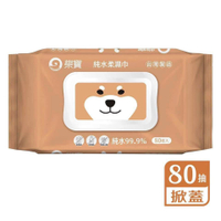 ✨台灣品牌📦 柴寶 純水柔濕巾 80抽 加蓋 濕紙巾 不織布 #丹丹悅生活