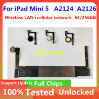 A2124 A2126 Motherboard for IPad Mini 5 Wireless LAN+cellular Network Logic Board Original Unlocked Full Chips Support Update