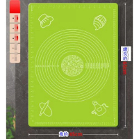 矽膠揉麵墊【無異味 加厚款綠色】【規格：65*45CM】 
