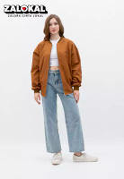 House of Cuff Houseofcuff Jaket Bomber Wanita Pria Unisex Polos Windbreaker Cokelat