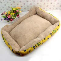 Kennel Teddy VIP Than Bear Golden Dog Bed Small Dog Winter Puppy Nest Dog Supplies Dog Bed